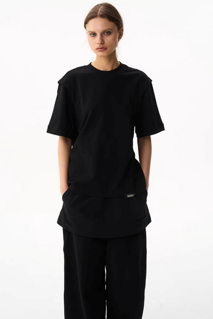 Solid Color Slim-Fit T-Shirt