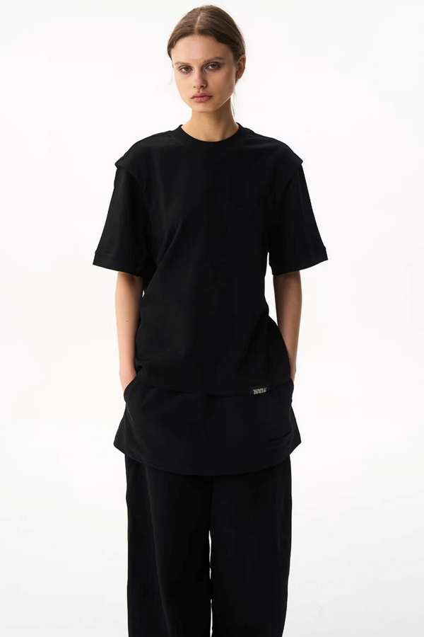 Solid Color Slim-Fit T-Shirt