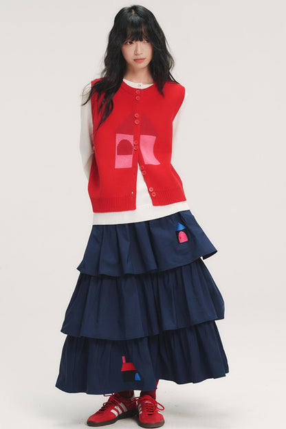 Red House Jacquard Wool Vest