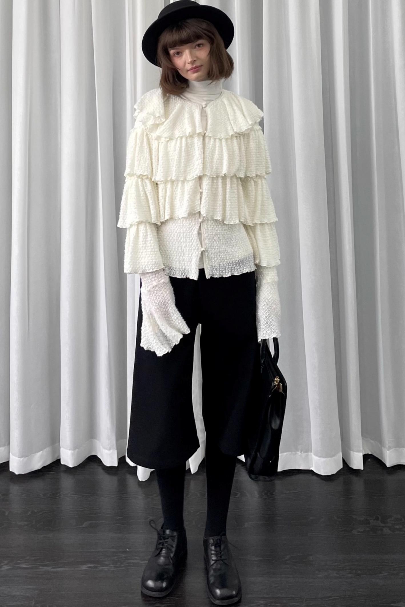 Autumn White Knit Cardigan