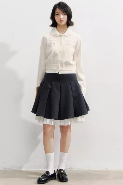 Sunset Rose Crochet Sweater