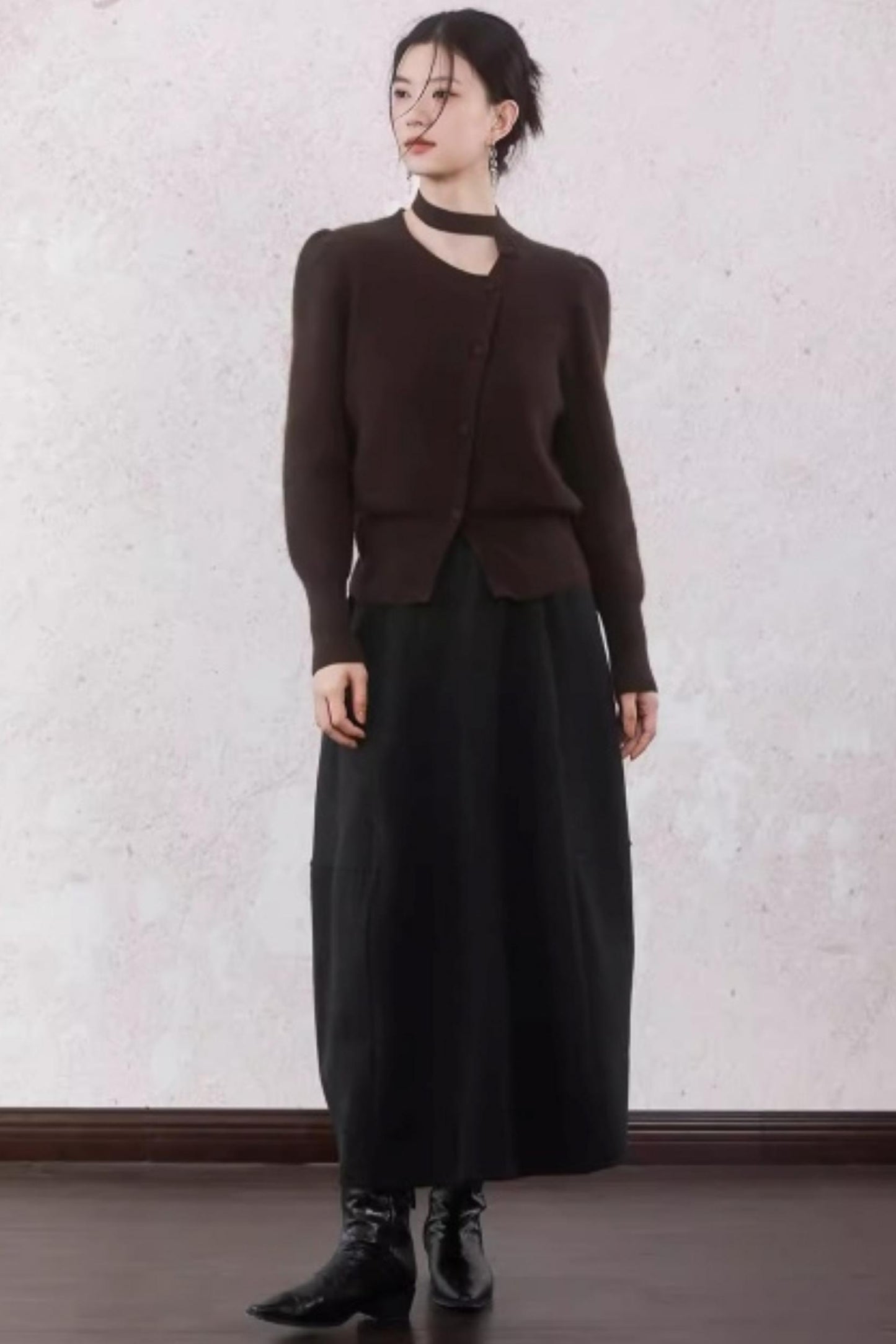 Asymmetrical Ribbon Sweater