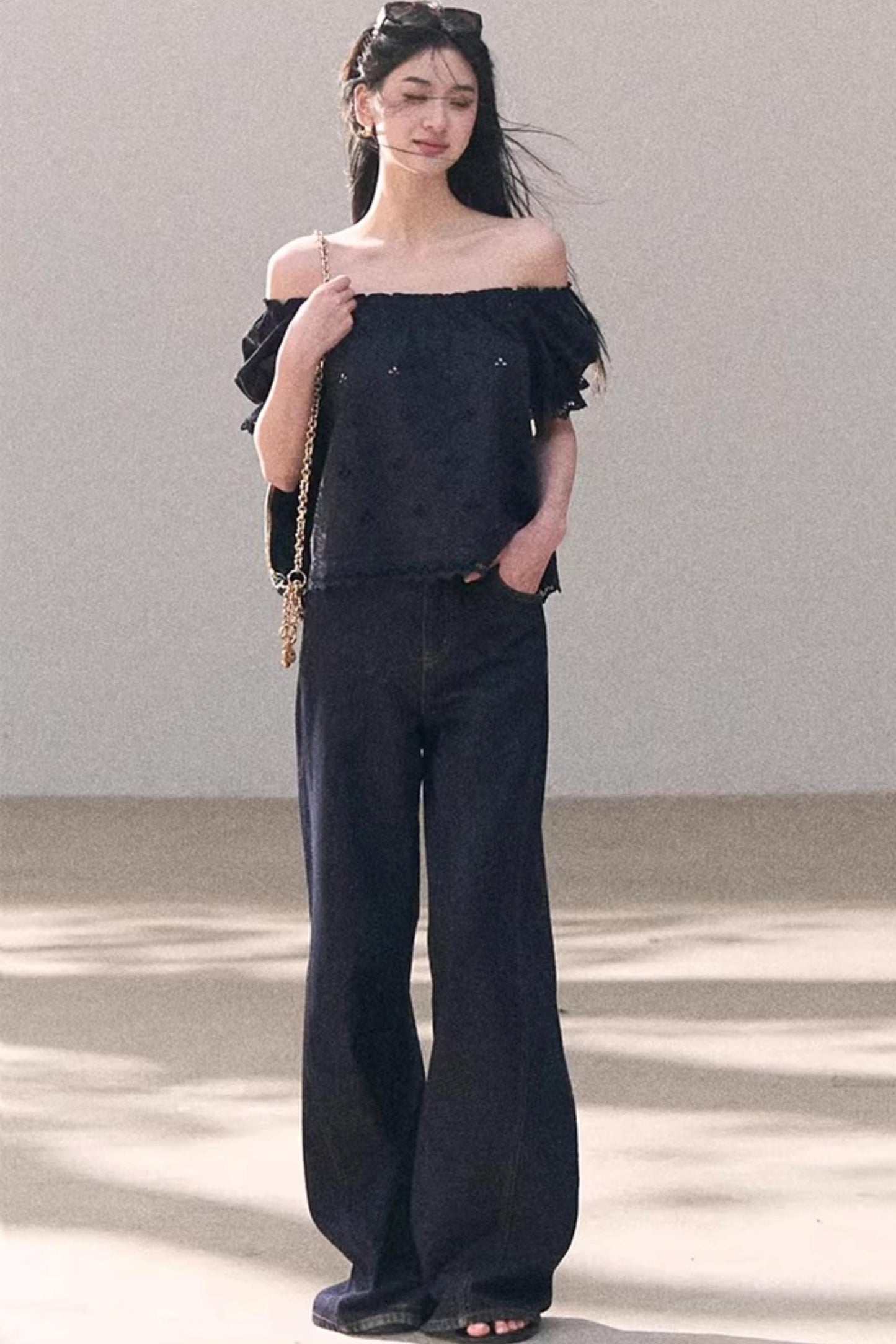 Sun-Kissed Floral Denim Set-Up