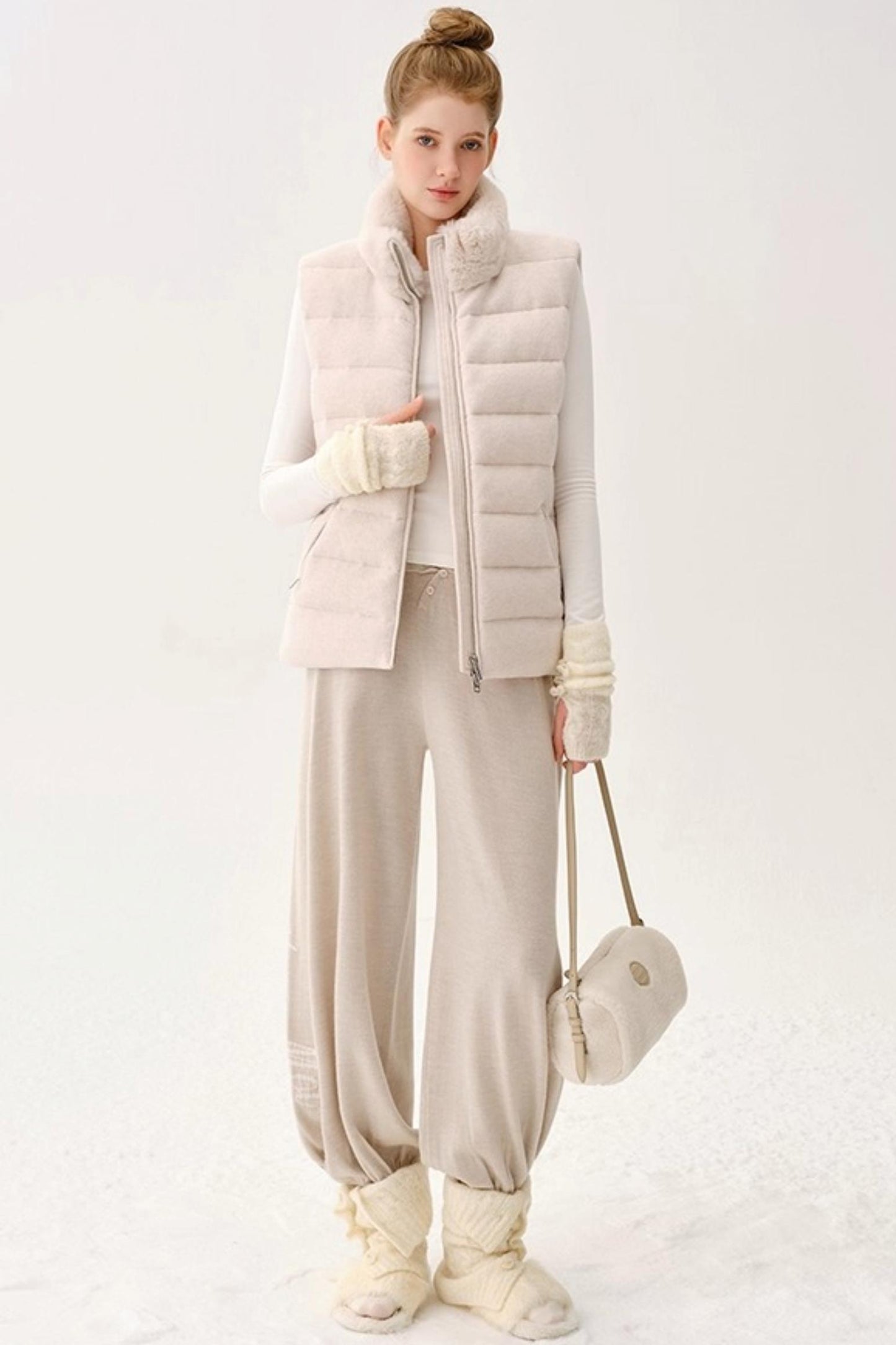 Warm Wool Blend Knit Socks