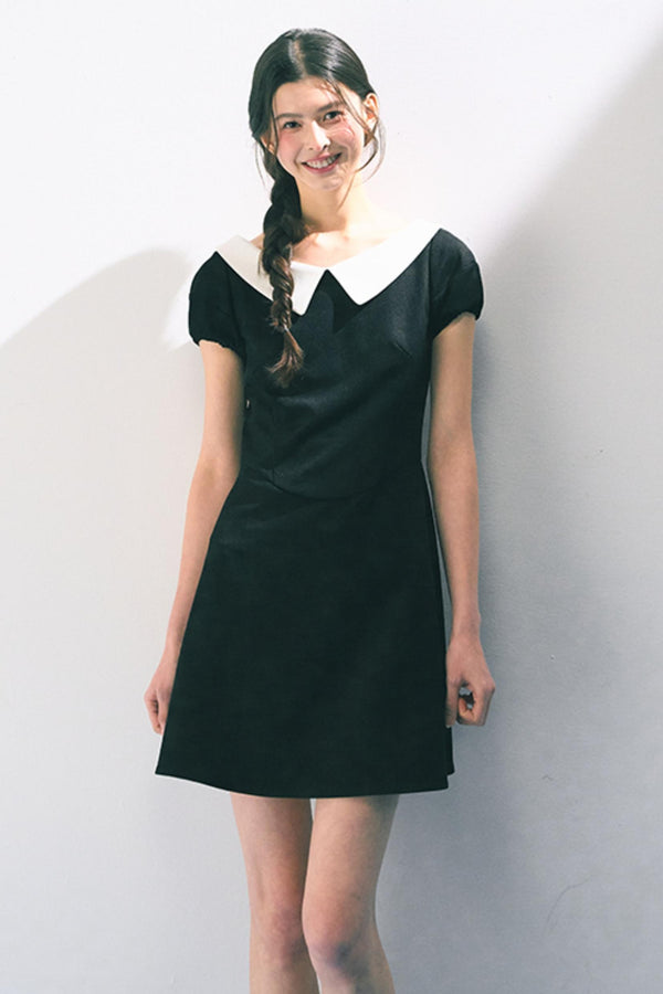 Vintage Doll Collar Midi Dress