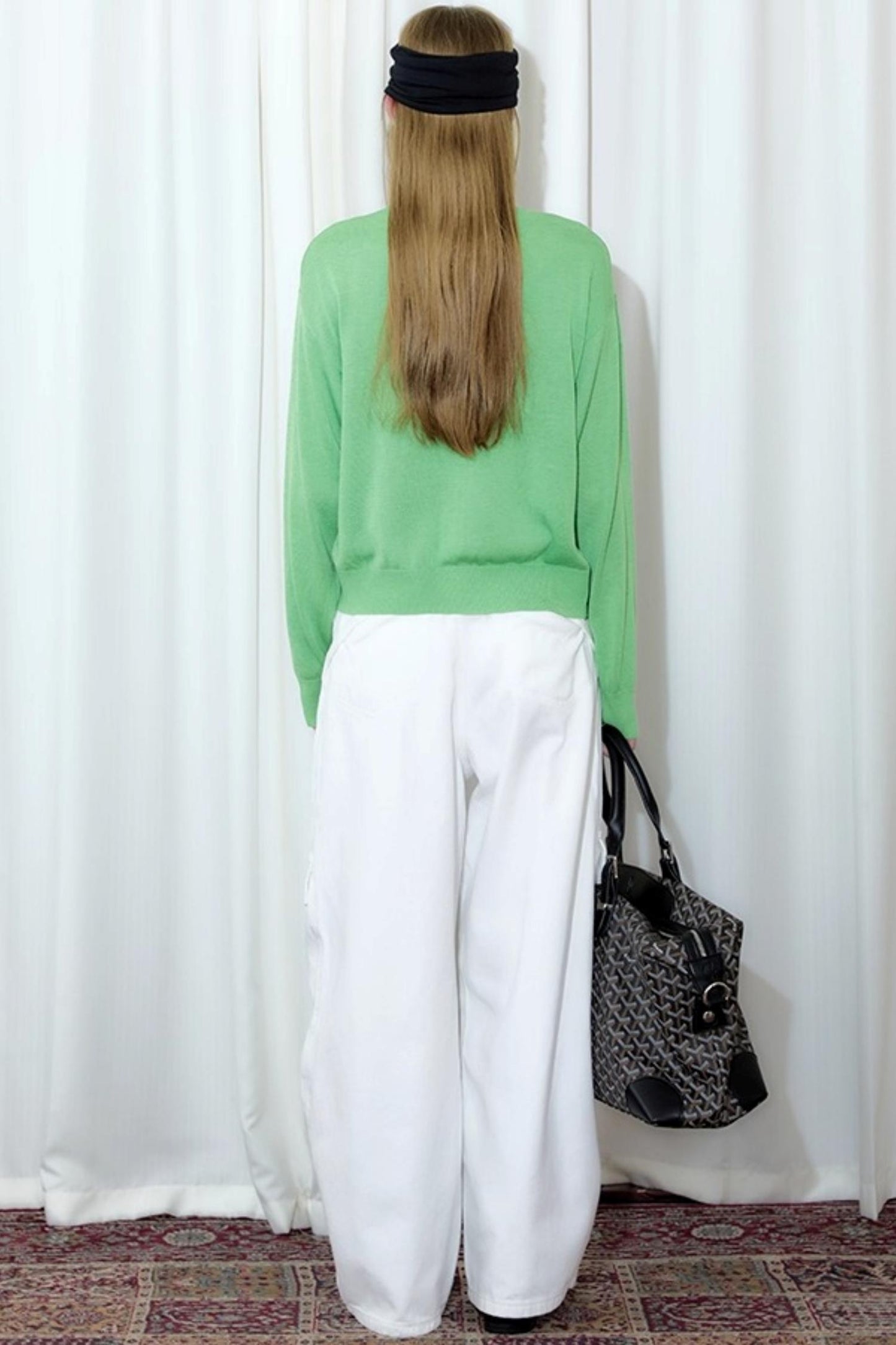 Emerald Pleated Knitwear Cardigan