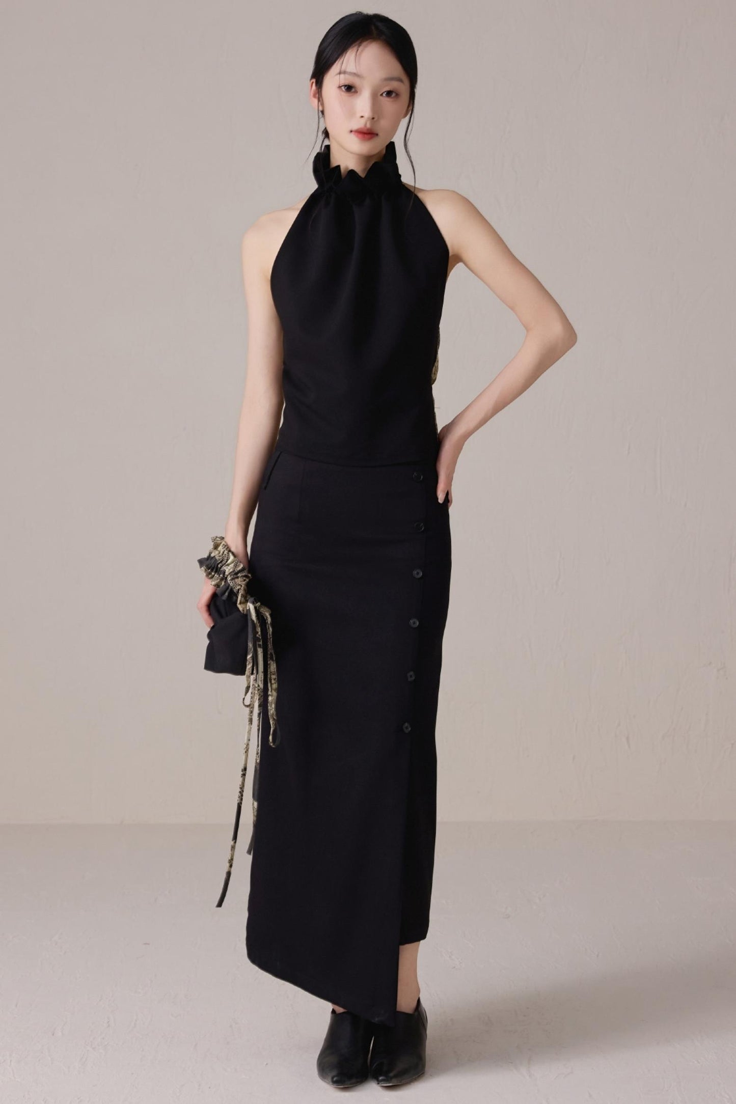 Black High-Waist Skirt