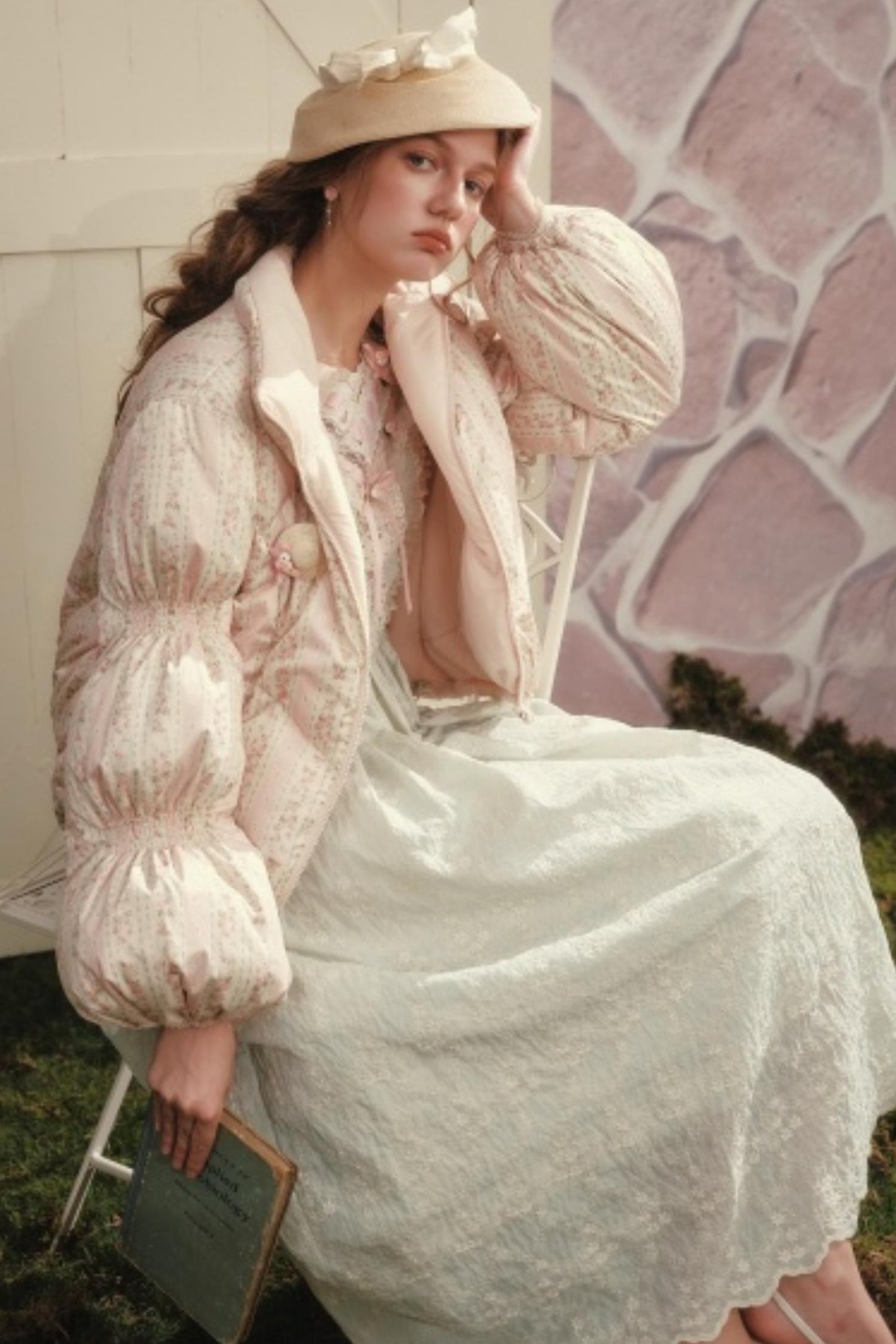 Lace Splicing Pastoral Dress