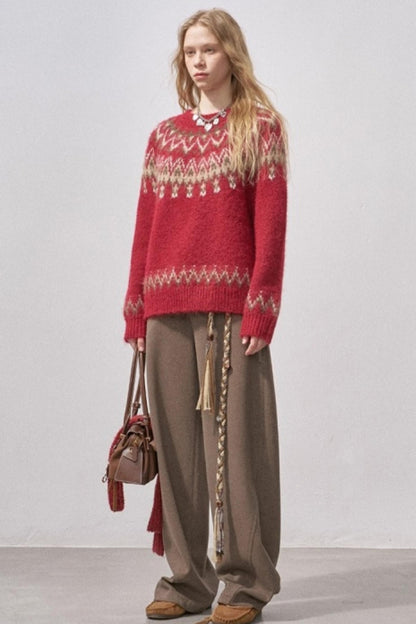 Fair Isle Knit Sweater