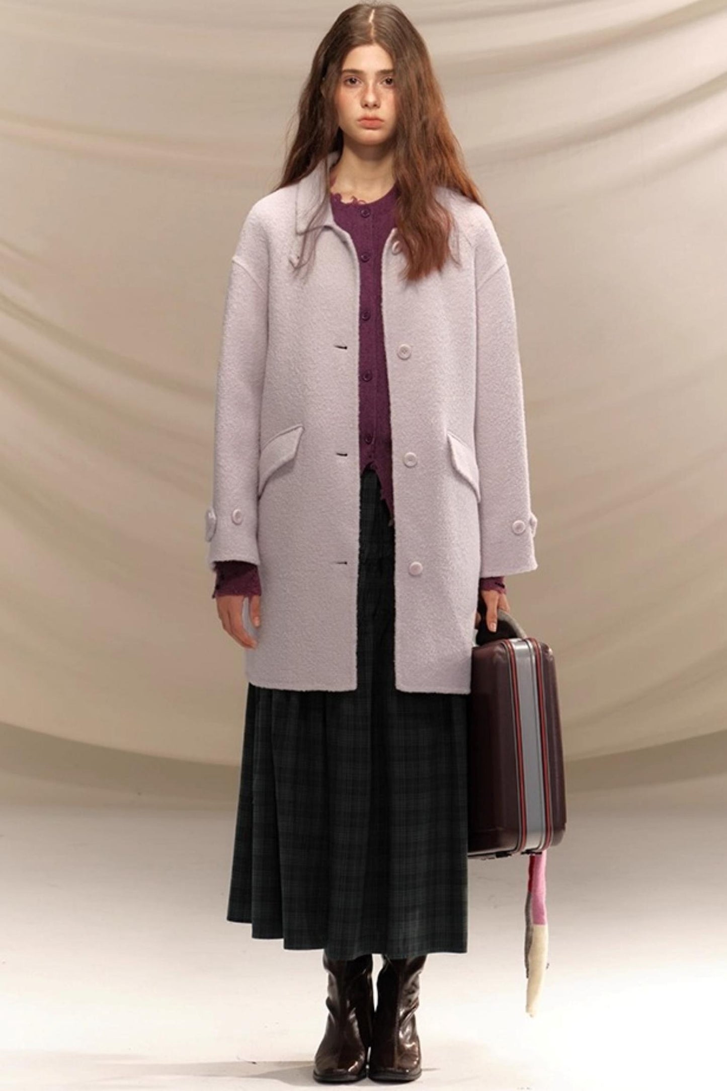 Merino Wool Nail Beads Cardigan