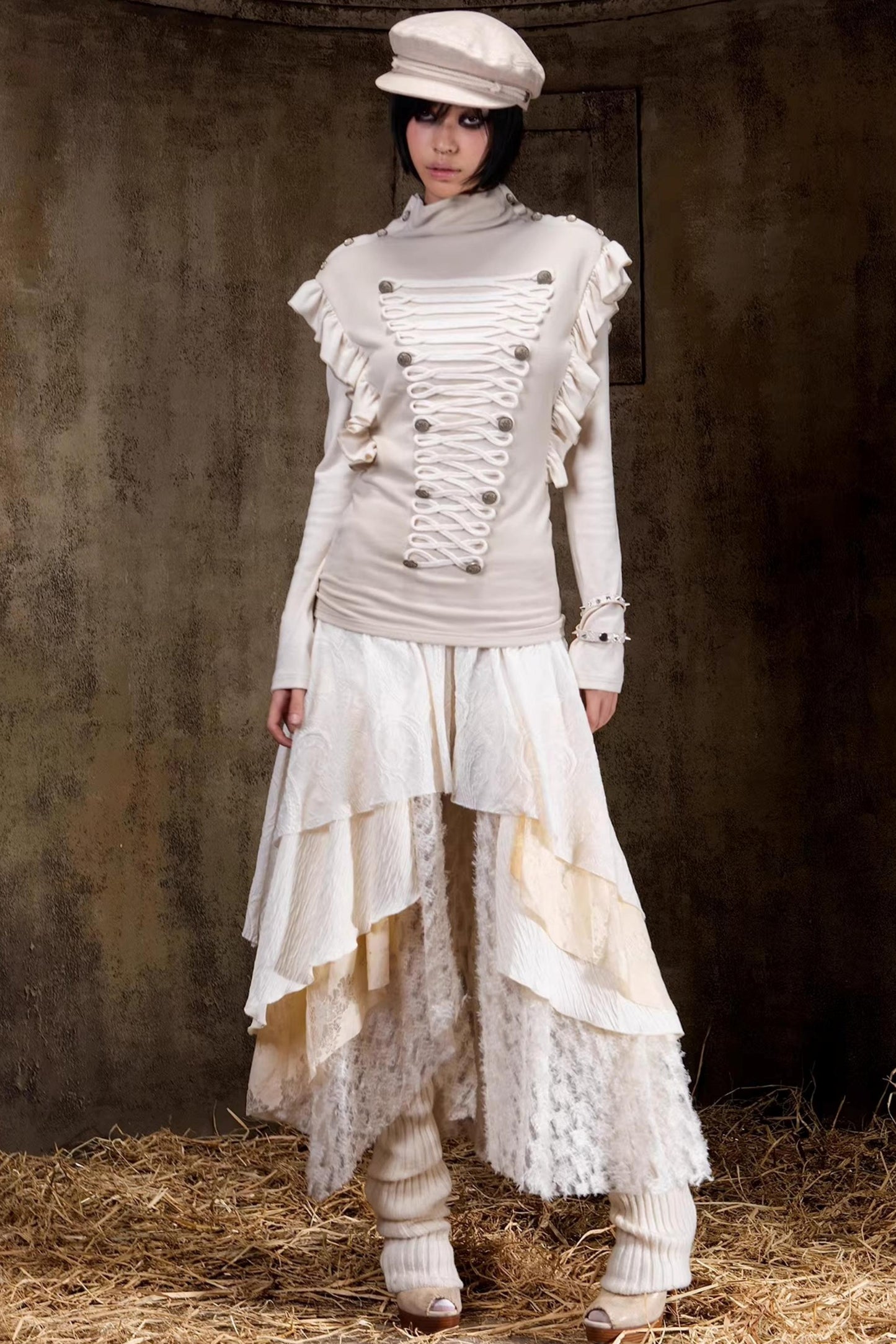 Gestricktes Slim-Top im Palace-Stil