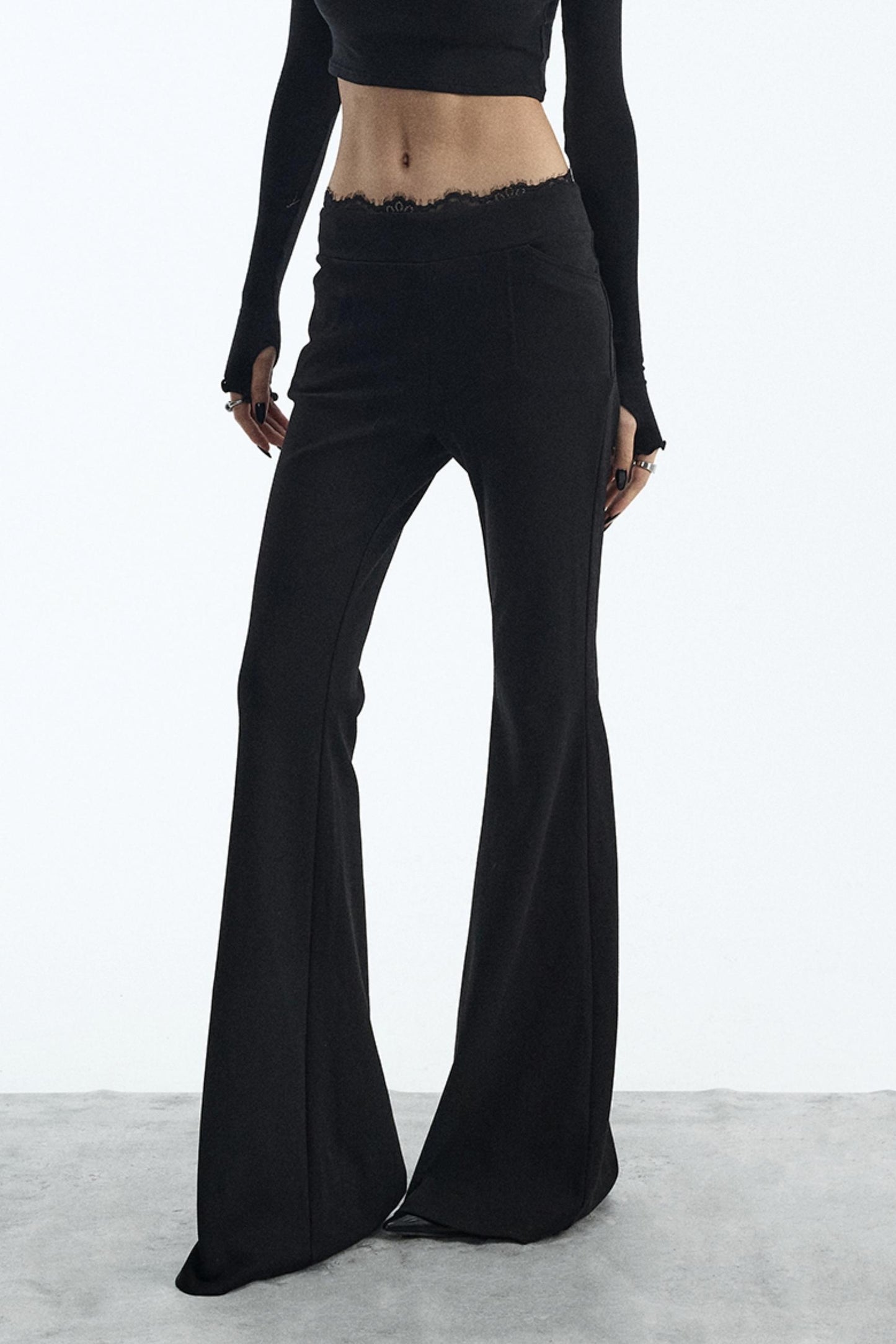 Black Flared Pants
