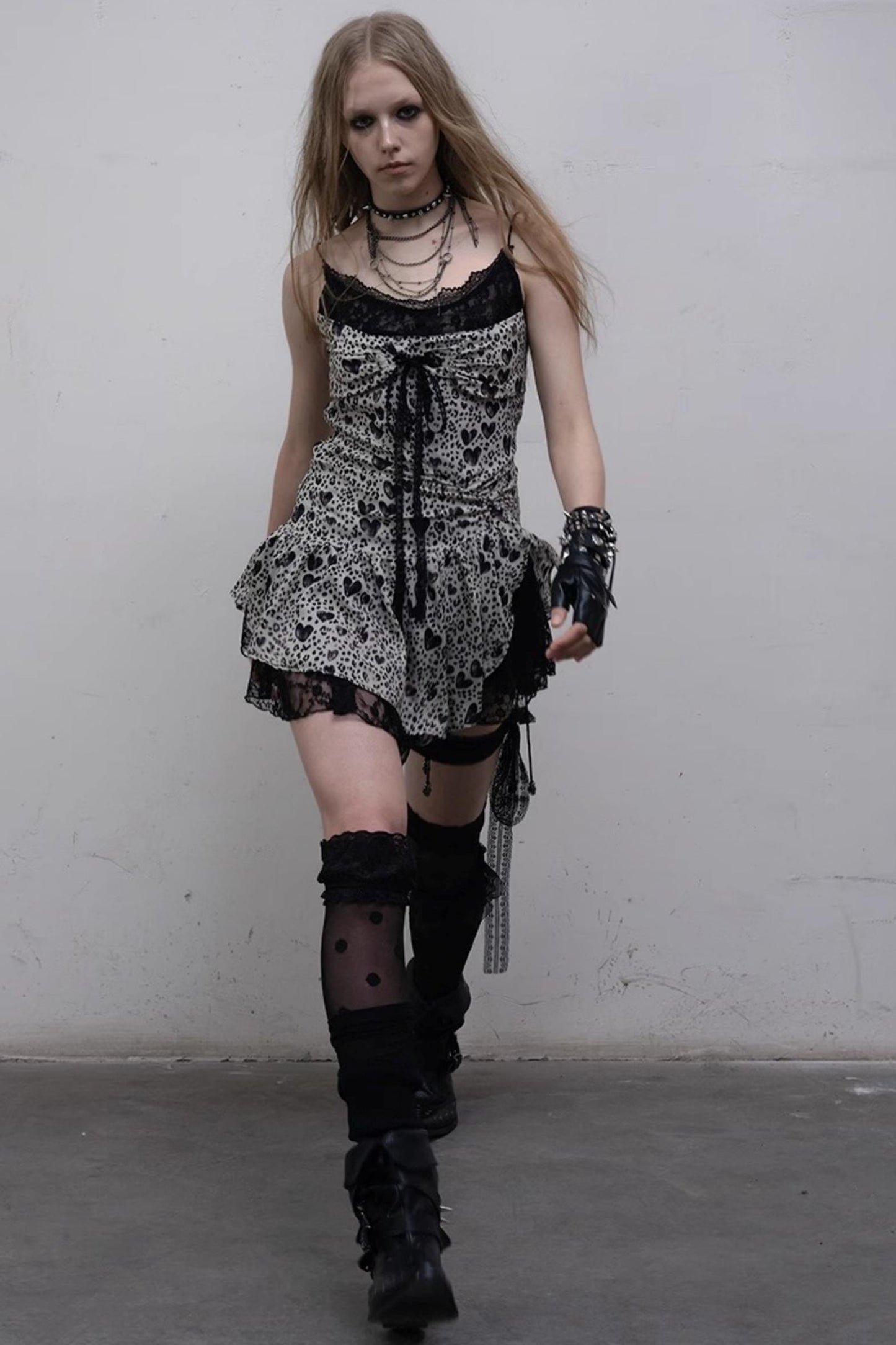 Heart Lace Camisole Dress