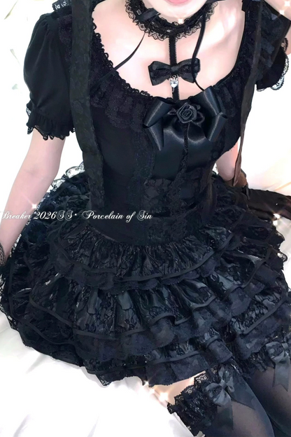 Nocturne Lace Top Skirt Set-Up