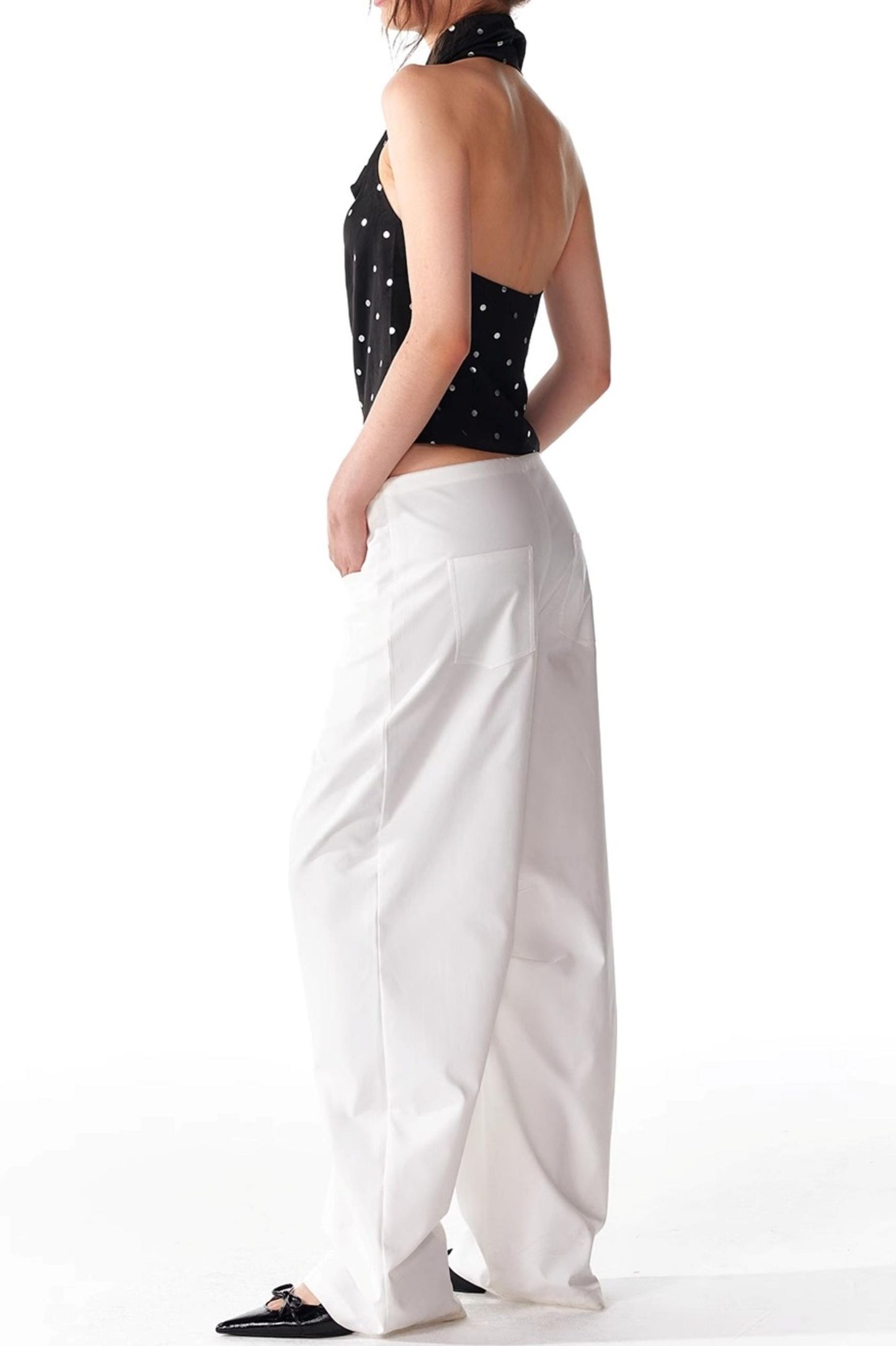 Silver Sleeveless Top