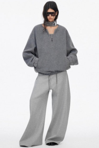 Casual Fleece Loose Sweatpants