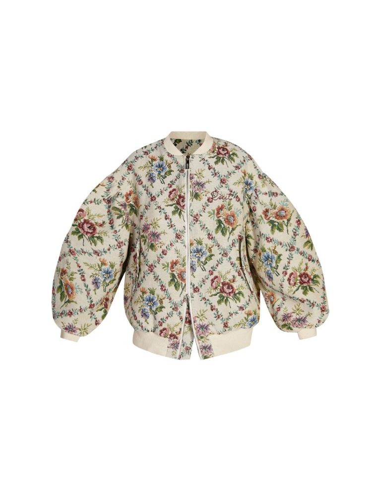 Oil Painting Jacquard Cotton Jacket