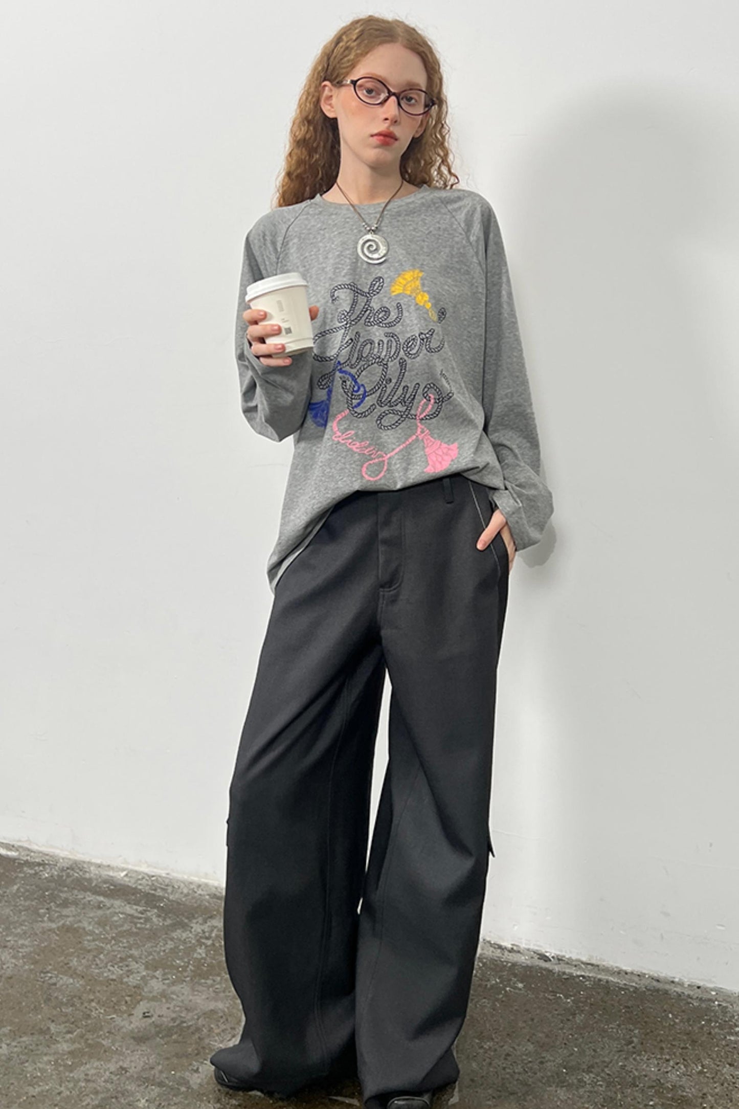 Relaxed Silhouette Split Pants