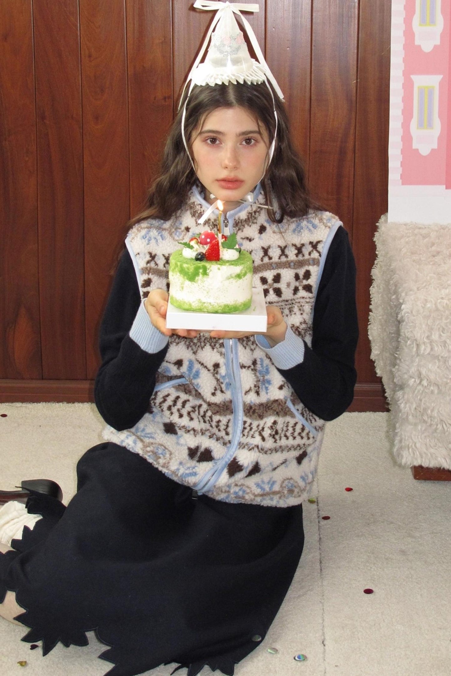 Sea Salt Cocoa Faux Shearling Jacket Set-Up