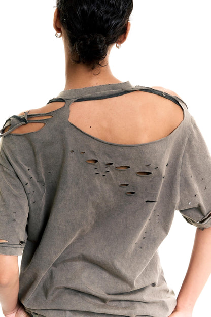 Spoiled Aesthetic Distressed Baggy T-shirt