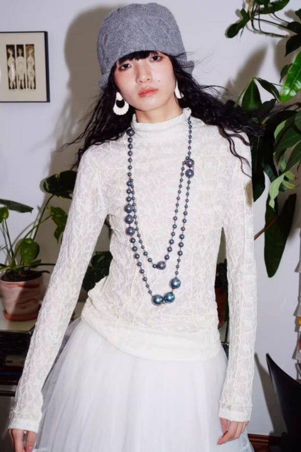 Split Knitted Base Layer Top