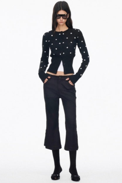 Vintage Polka Dot Slimming Cardigan