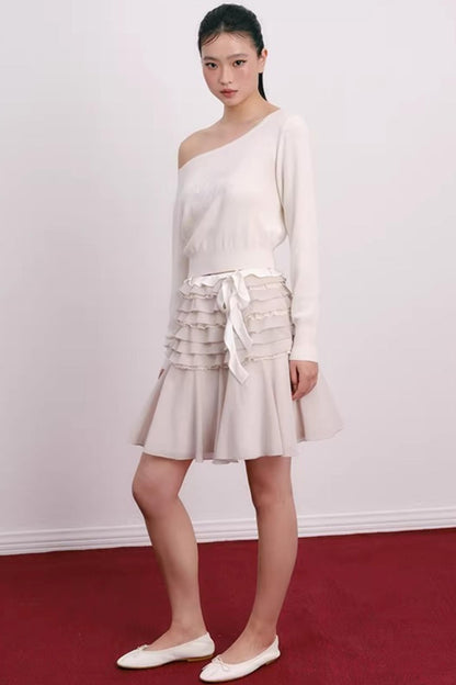 Cherry Jacquard Merino Wool Top