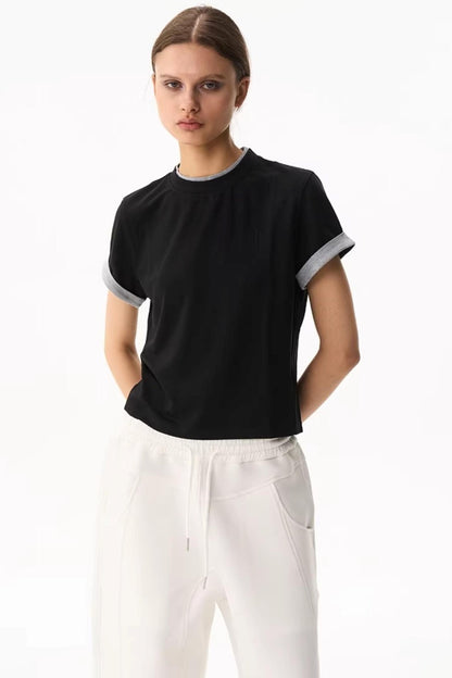 Embroidered Slim-Fit Top