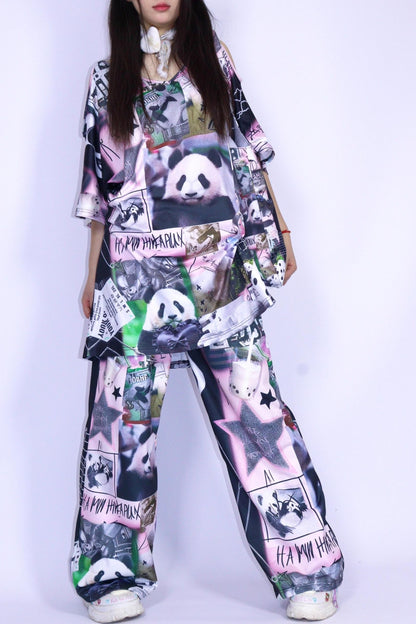 Panda Stitchwork T-Shirt