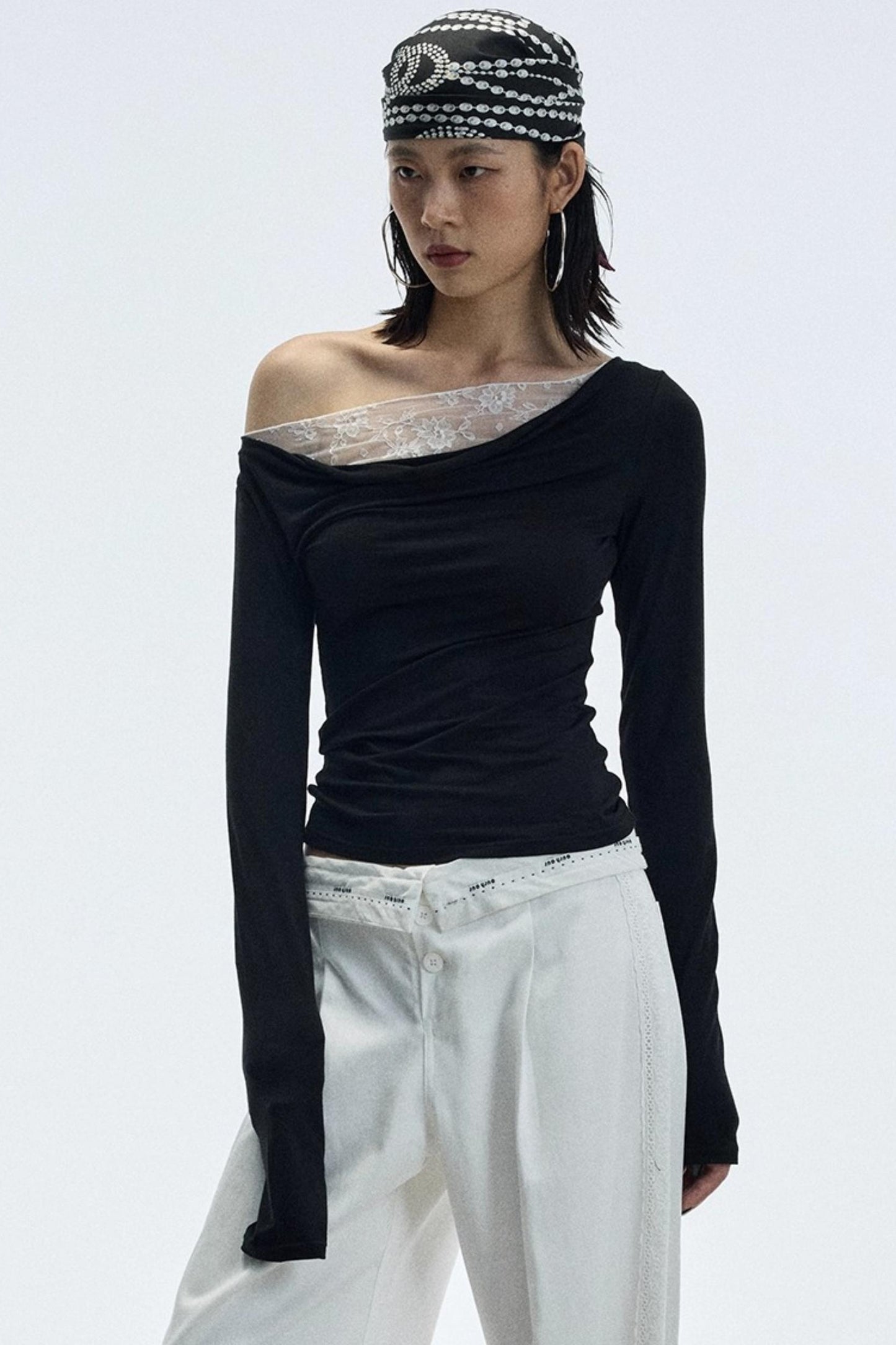 Patchwork Lace Swing Top