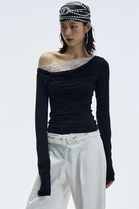 Patchwork Lace Swing Top