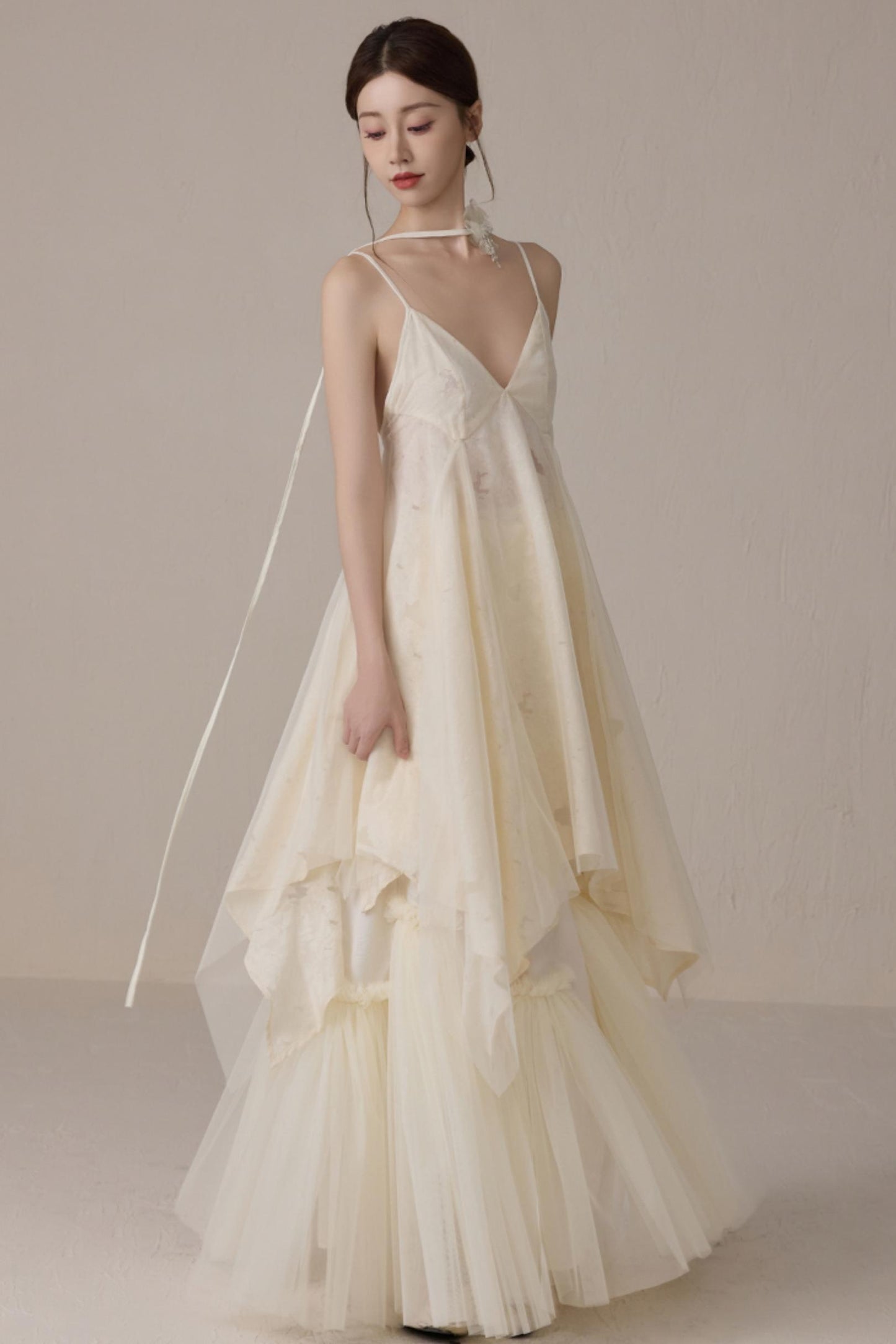 Spring-Summer Mesh Halter Dress