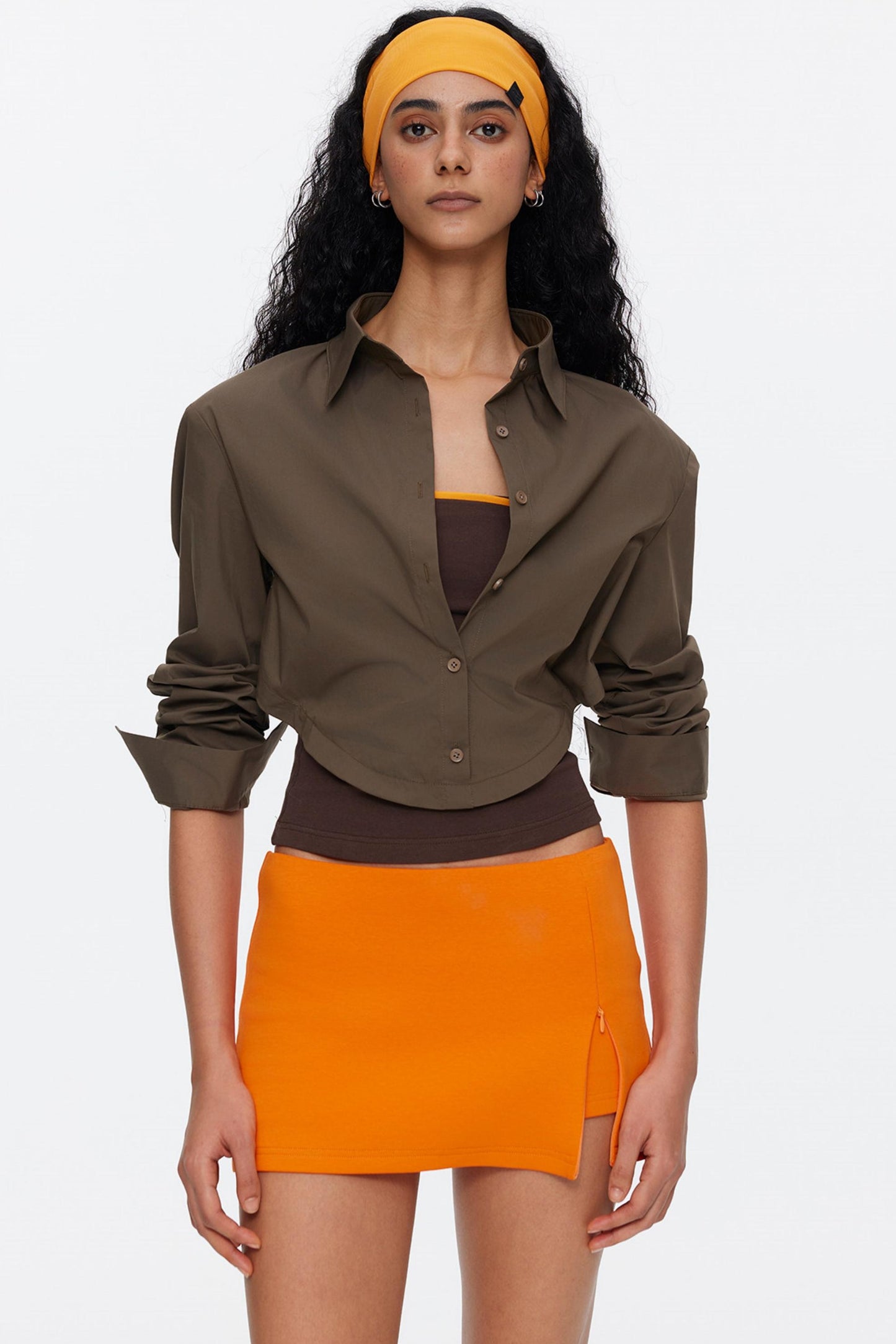 Contrasting Color Oversized Shirt