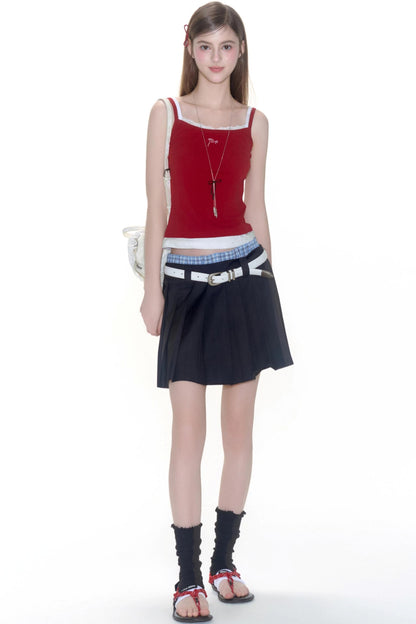 Floral Lace Camisole & Vintage Denim Set-Up