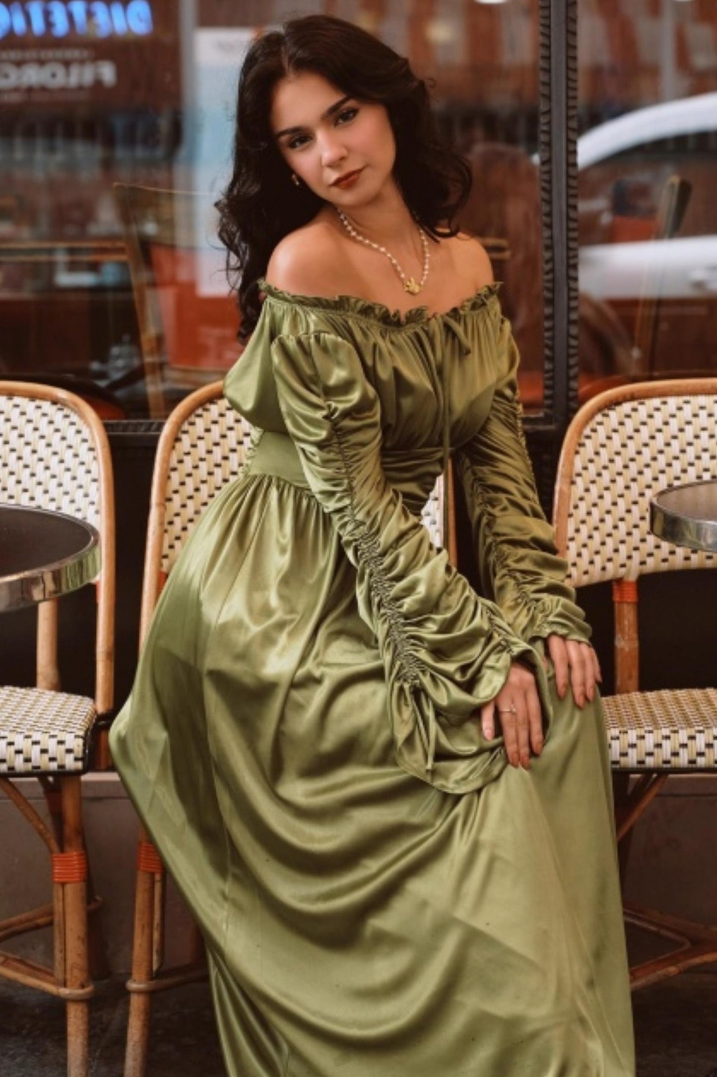 Lacemade Parthenon Satin Dress