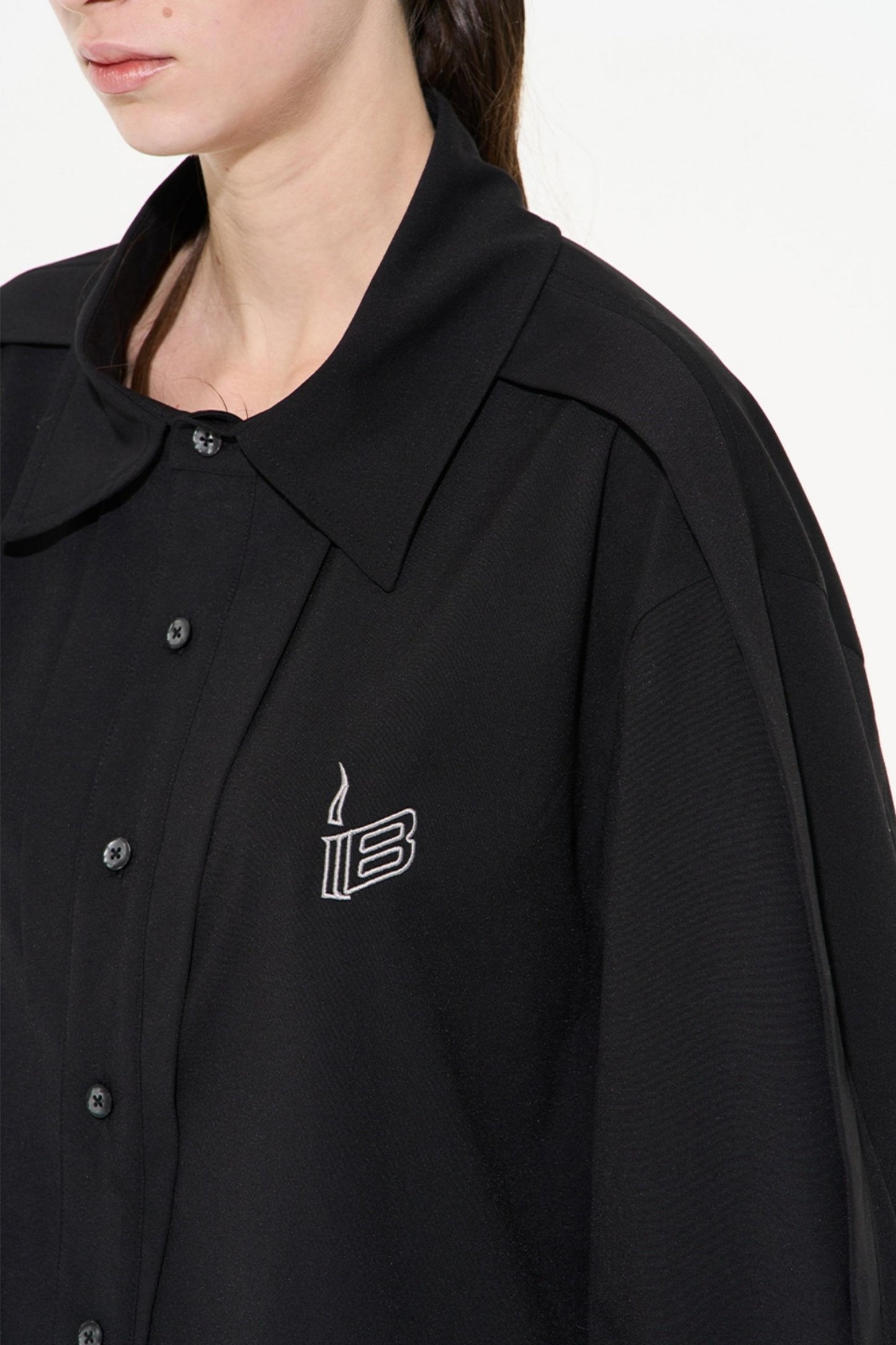 Two-Tone Oversized Long Sleeve Tee