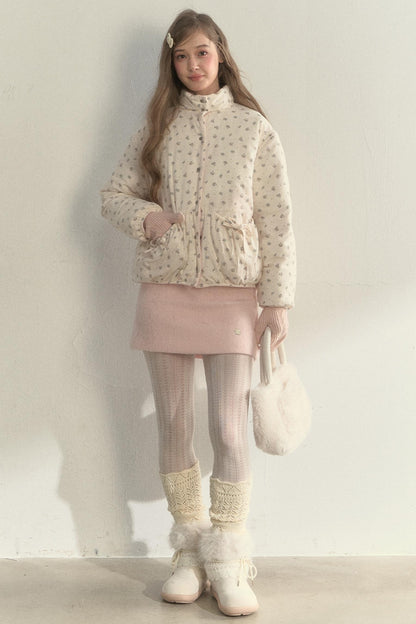 Sunset Floral Corduroy Jacket Set-Up