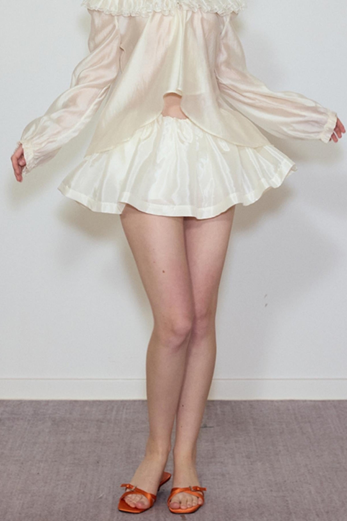 Soft Glow Hooded Jacket & Skirt Set-Up