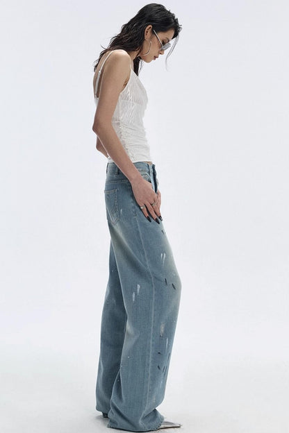 Summer Design Straight-Leg Pants