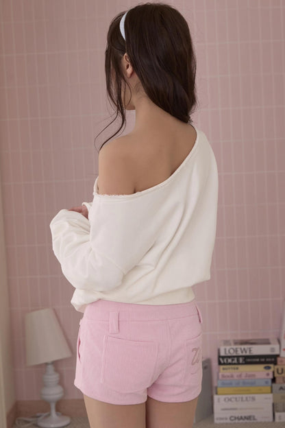 Retro Sweet Corduroy Shorts