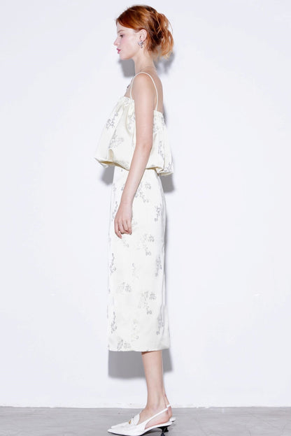 Silver Branches Luxury Suit Set-Up