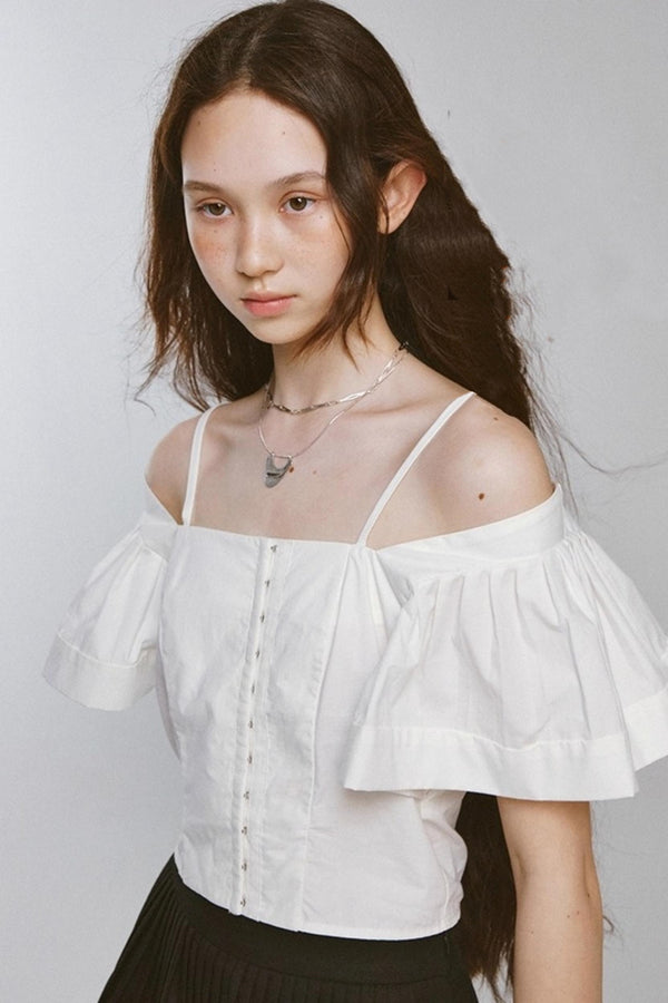 Paris Vacation Embossed Crop Top