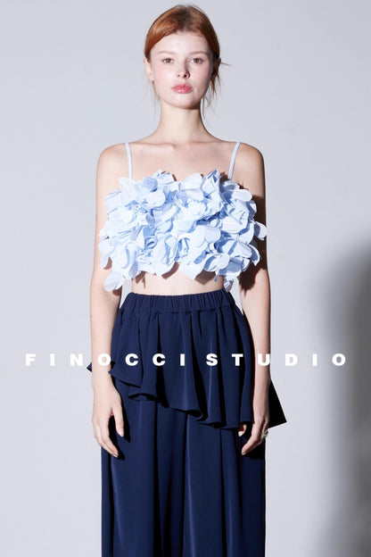 Ultra-Complex Double-Layer Petal Suspender