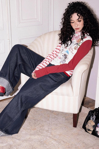 Disorder Loose Wide-leg Jeans