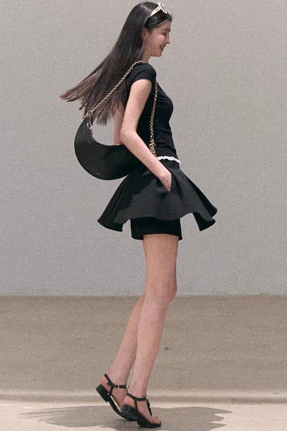 Lace Bohemian Short-Sleeve T-Shirt