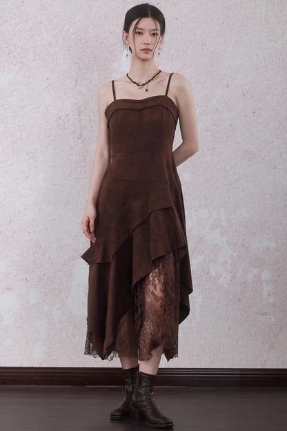 Layered Lace Paneled Sundress