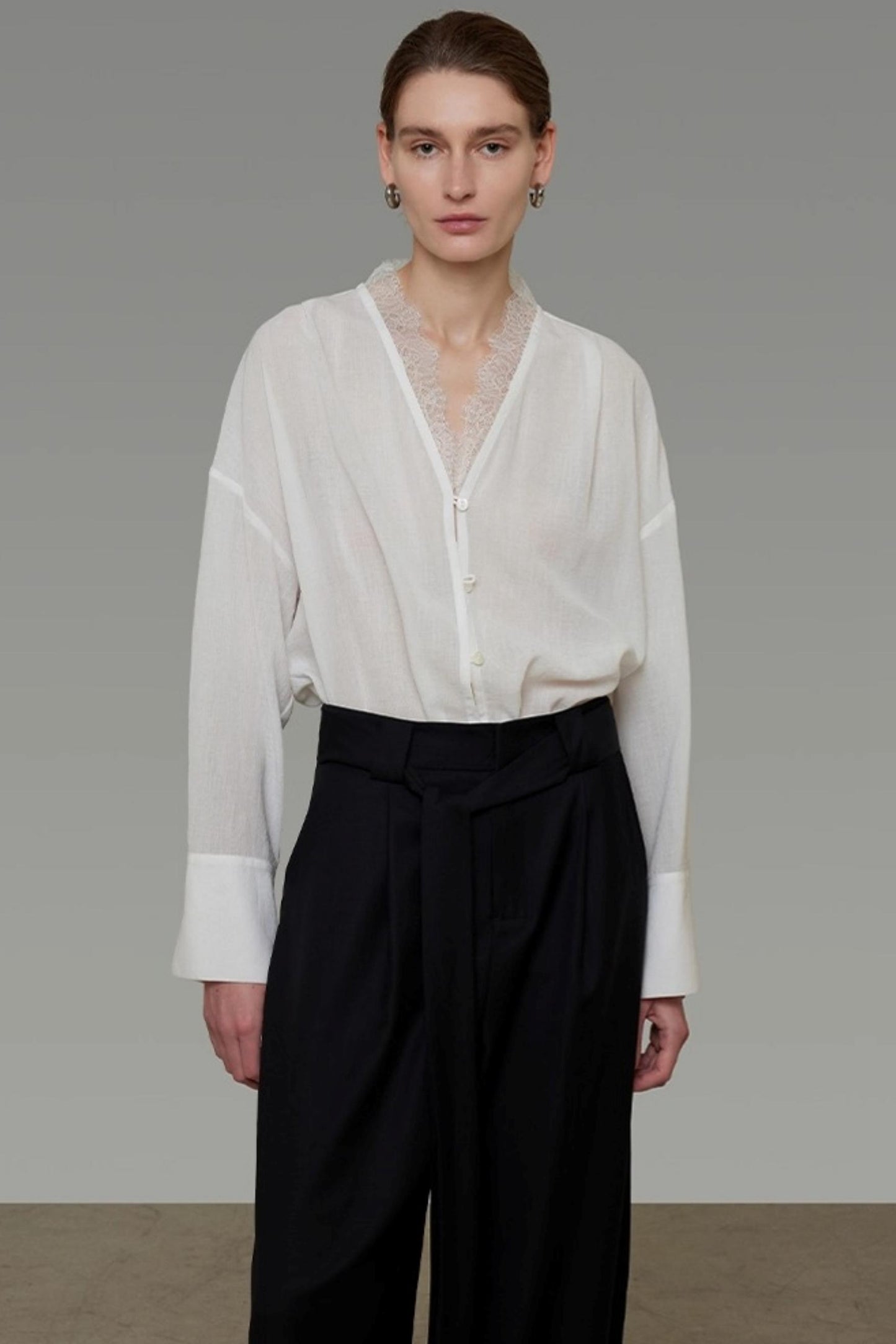 Autumn Lace V-Neck Top