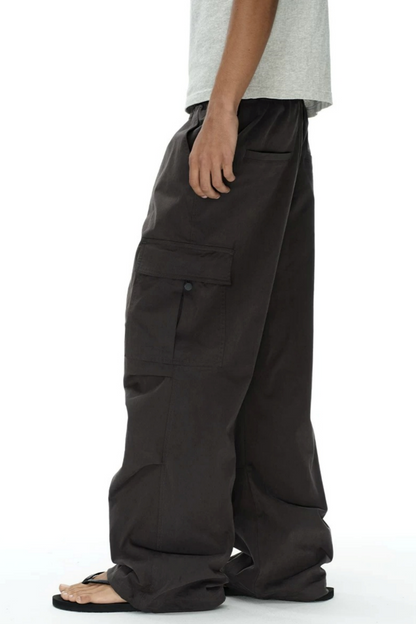 Plaid Pleated Workwear Pants