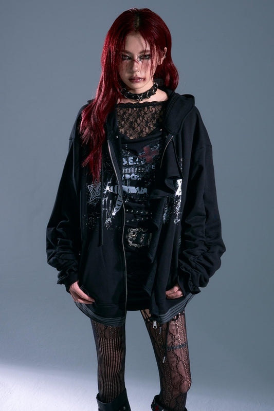 Autumn Hooded Sweatshirt Cardigan