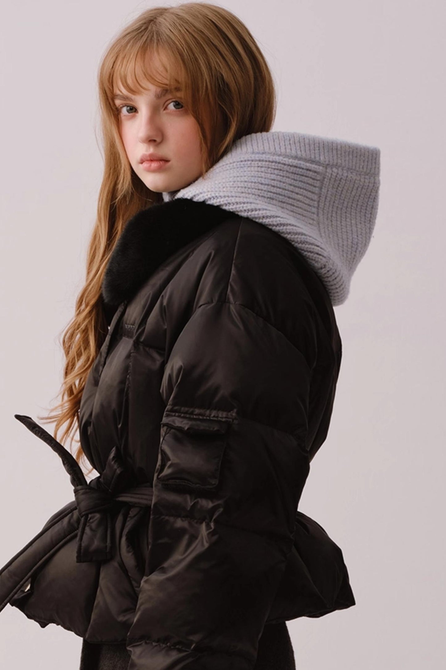 Sheep Wool Knit Balaclava